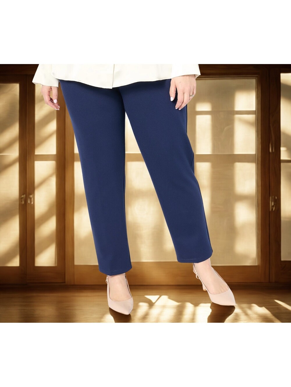 Dennis Basso Regular Ponte Knit Slim Leg Pull-on Pants  size XS